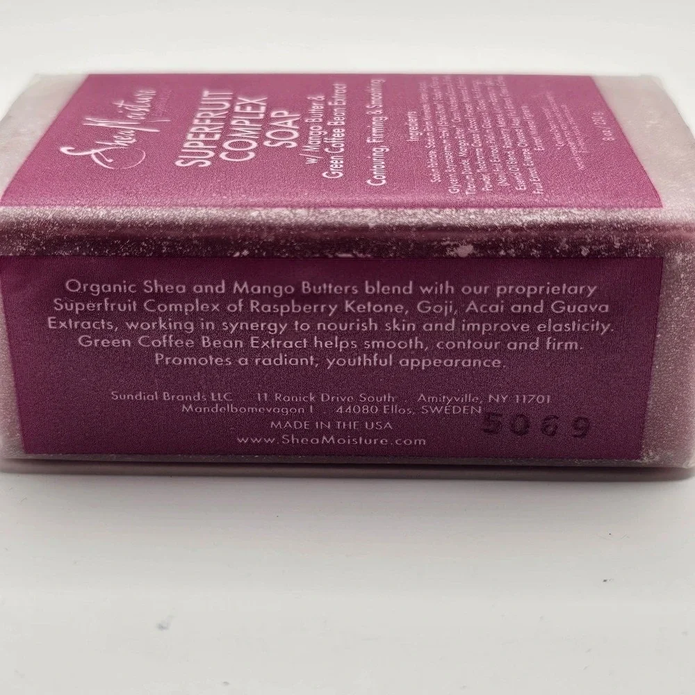 Shea Moisture Superfruit Complex Bar Soap Mango Butter Green Coffee Extract 8oz